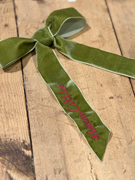 MONOGRAM YOUR RIBBON - VELVET