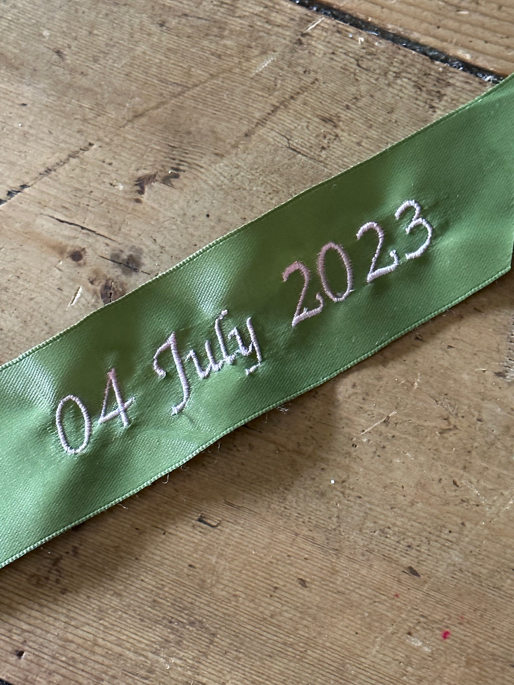 MONOGRAM YOUR RIBBON - ECO SATIN