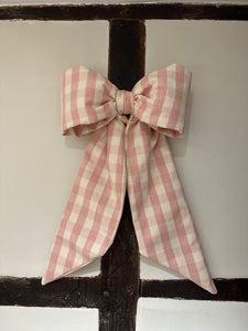 BOW - PINK GINGHAM