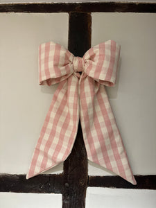 BOW - PINK GINGHAM