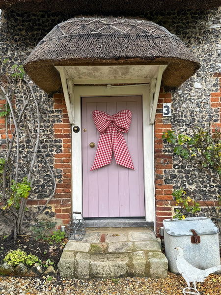 BOW - RED GINGHAM