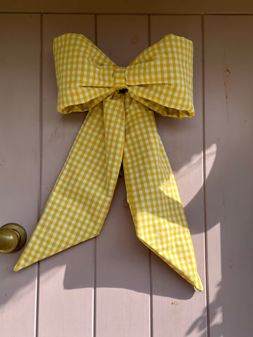 BOW - YELLOW GINGHAM