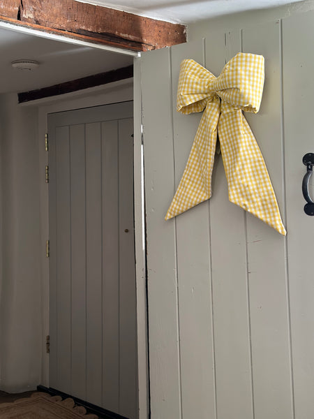 BOW - YELLOW GINGHAM