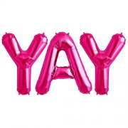 YAY WORD BALLOONS WITH HELIUM