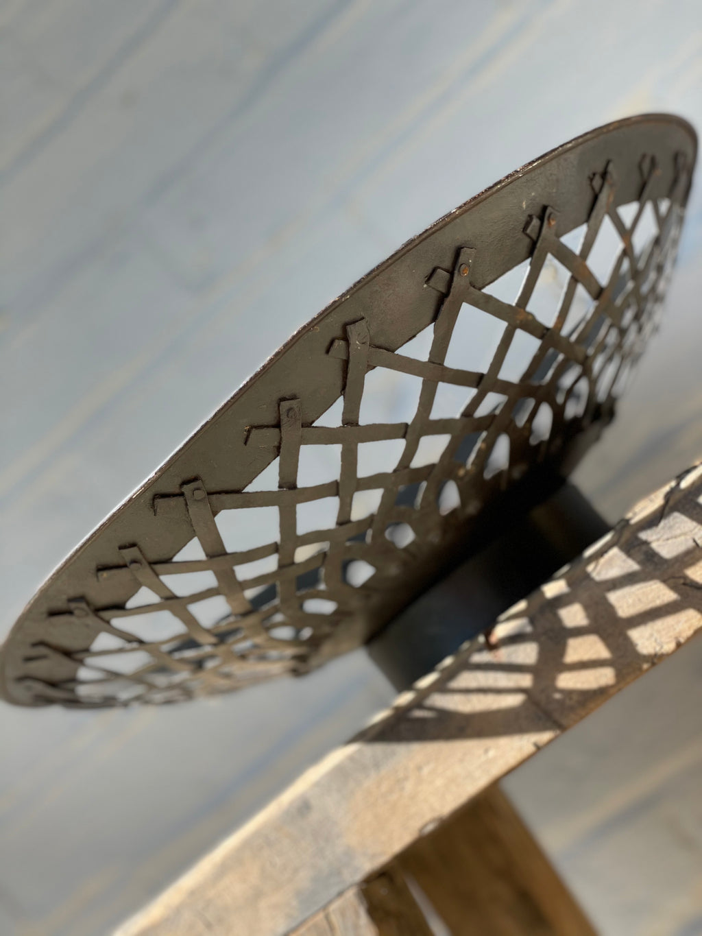 VINTAGE IRON FRUIT BOWL