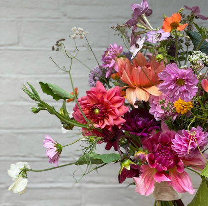 A BRIDE'S BRIGHT BLOOMS