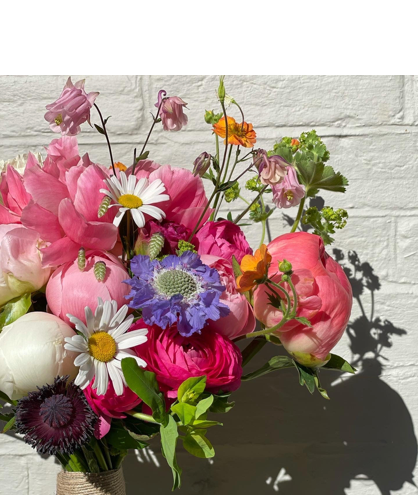 A BRIDE'S BRIGHT BLOOMS