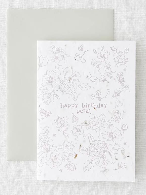 BIRTHDAY PETAL CARD