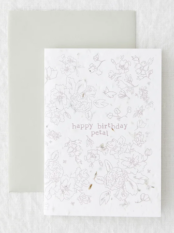 BIRTHDAY PETAL CARD