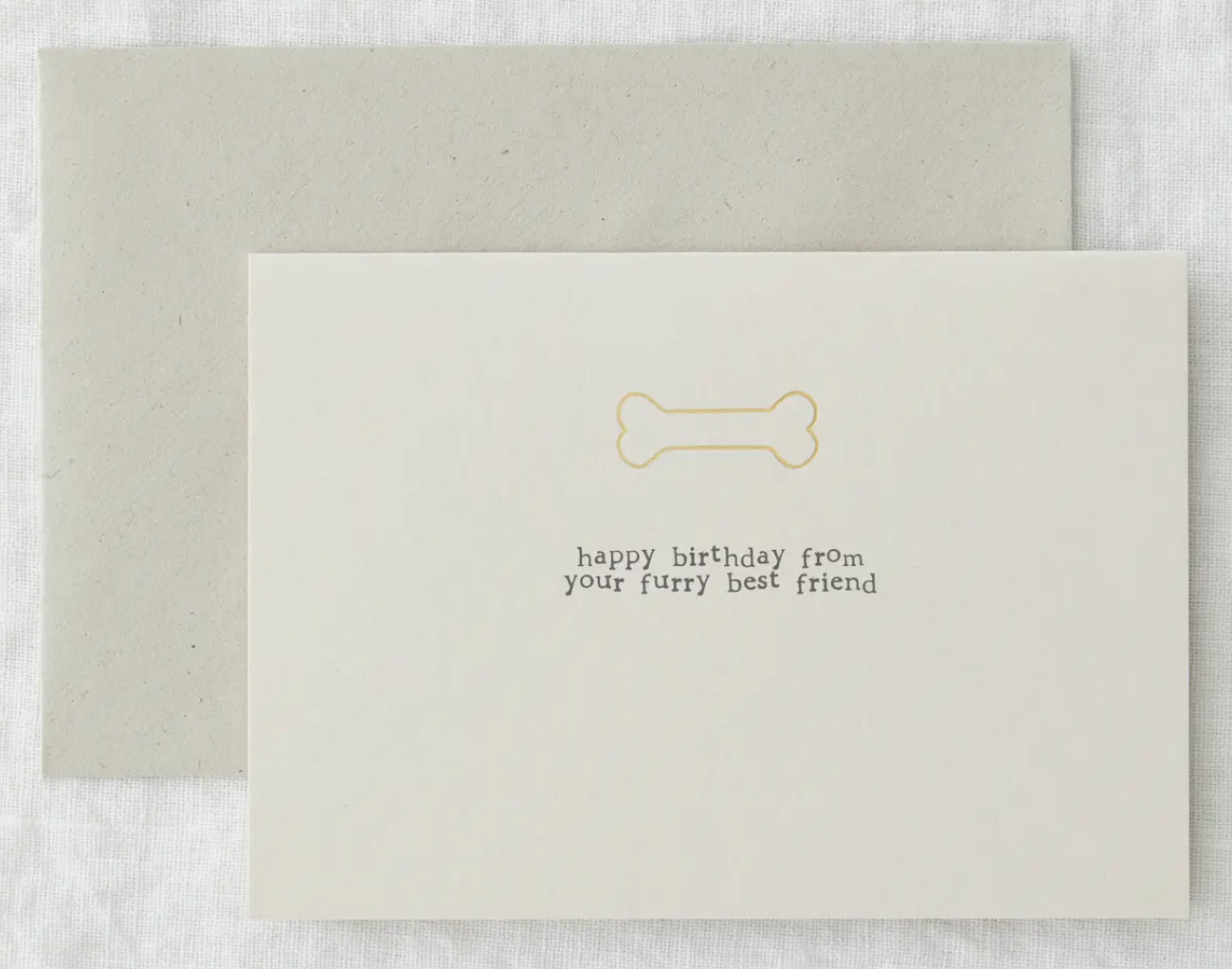 HAPPY BIRTHDAY FROM YOUR FURRY FRIEND CARD