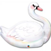 SASSY THE SWAN BALLOON WITH HELIUM